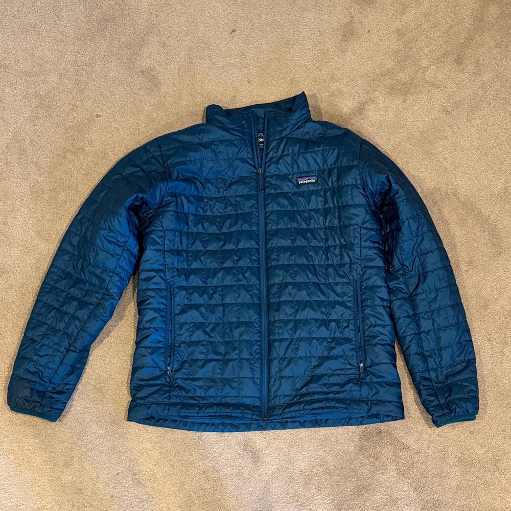 Patagonia Blue Quilted lightweight puffer Jacket XL